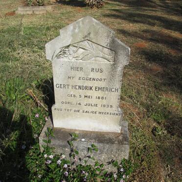 EMERICH Gert Hendrik 1881-1939