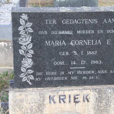 KRIEK Maria Cornelia E. 1882-1963