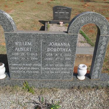 LAUFS Willem Albert 1915-1999 &amp; Johanna Dorothea 1922-1985