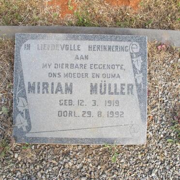 MÜLLER Miriam 1919-1992