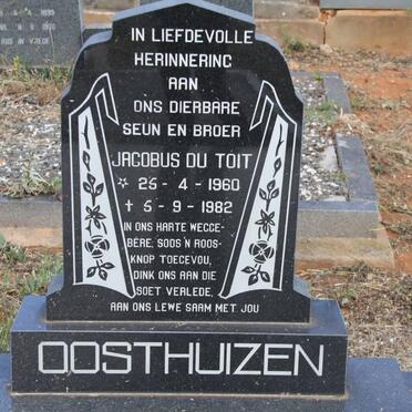 OOSTHUIZEN Jacobus du Toit 1960-1982