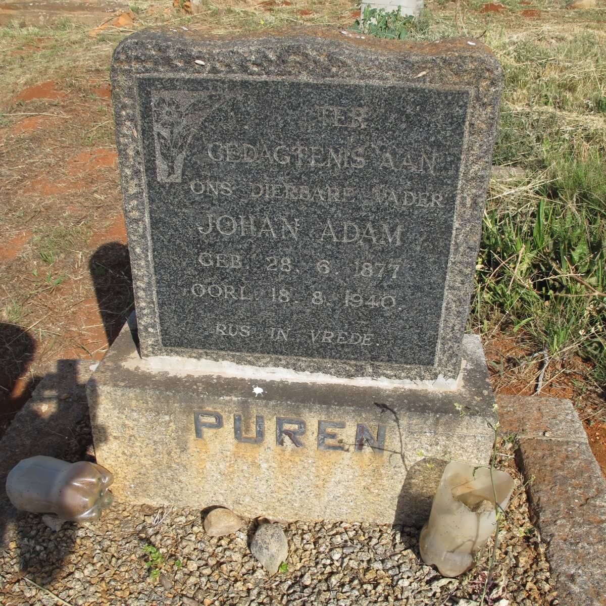 PUREN Johan Adam 1877-1940