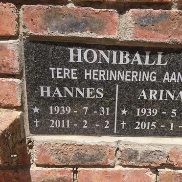 HONIBALL Hannes 1939-2011 &amp; Anna 1939-2015