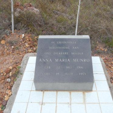 MUNRO Anna Maria 1916-1971