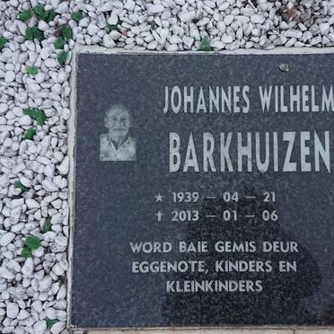 BARKHUIZEN Johannes Wilhelm 1939-2013