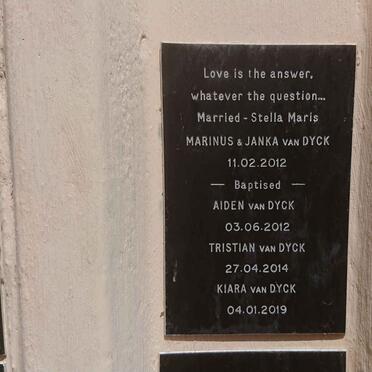 DYCK Marinus, van &amp; Janke :: VAN DYCK Aiden :: VAN DYCK Tristian :: VAN DYCK Kiara