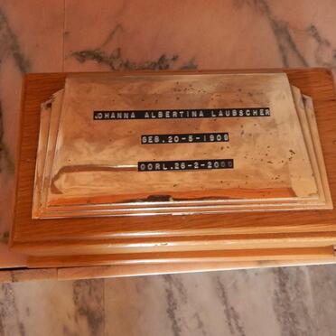 LAUBSCHER Johanna Albertina 1909-2000