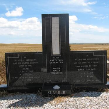 SLABBER Marthinus Gerhardus 1908-1988 &amp; Maria Elizabeth SMIT 1918-1984