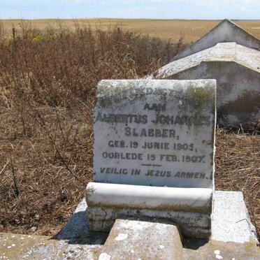 SLABBER Albertus Johannes 1905-1907