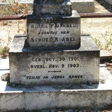 ABEL Willie P.J. 1901-1903