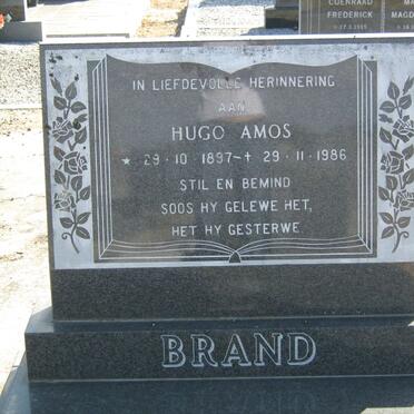 BRAND Hugo Amos 1897-1986