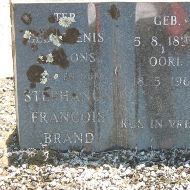 BRAND Stephanus Francois 1899-1964