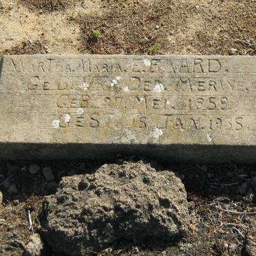 BAARD Martha Maria E. nee VAN DER MERWE 1858-1938