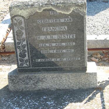 BESTER H.J.H. 1860-1951