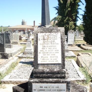 BESTER Willem &amp; Magdalena Dorothea ALBERTYN 1872-1935