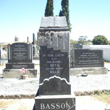 BASSON Willem J. 1886-1967 &amp; Agneta A.J. 1888-1949