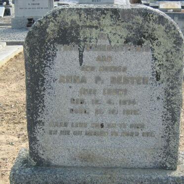 BESTER Anna P. nee LOUW 1874-1919