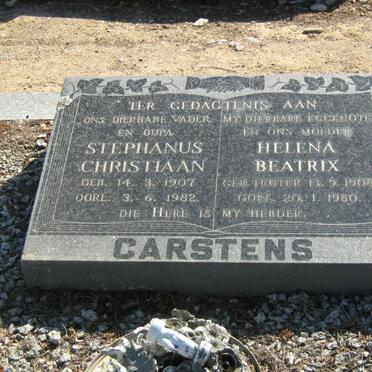 CARSTENS Stephanus Christiaan 1907-1982 &amp; Helena Beatrix TRUTER 1908-1980