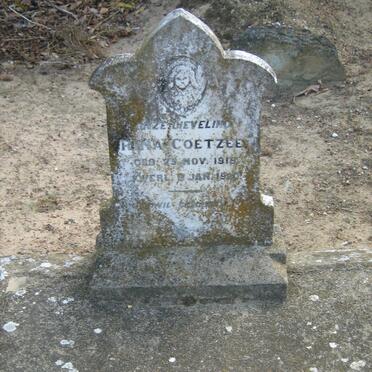 COETZEE Rina 1918-1920