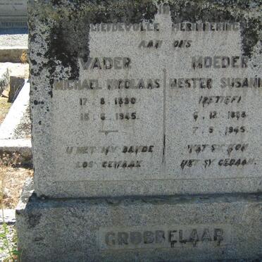 GROBBELAAR Michael Nicolaas 1880-1945 &amp; Hester Susanna RETIEF 1888-1945