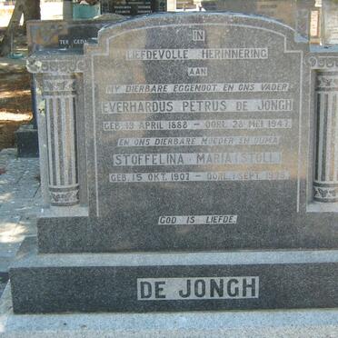 JONGH Everhardus Petrus, de 1888-1947 &amp; Stoffelina Maria STOLL 1907-1995
