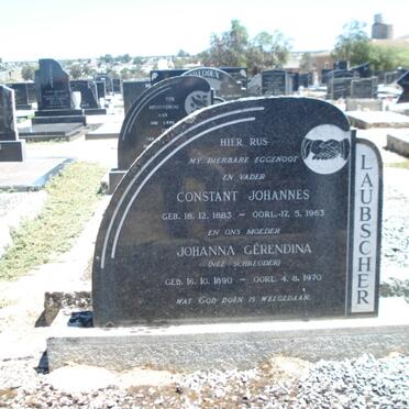 LAUBSHER Constant Johannes 1883-1963 &amp; Johanna Gërendina SCHREUDER 1890-1970