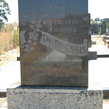 PLESSIS Stephanus Johannes, du 1920-1970