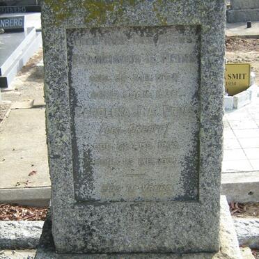 PRINS Franciscus X. 1860-1938 &amp; Carolina J.A. GREEFF 1873-1931