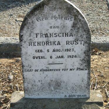 RUST Franscina Hendrika 1923-1924