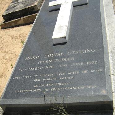 STIGLING Marie Louise nee BUDLER 1881-1972
