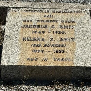SMIT Jacobus C. 1848-1920 & Helena S. BURGER 1856-1938