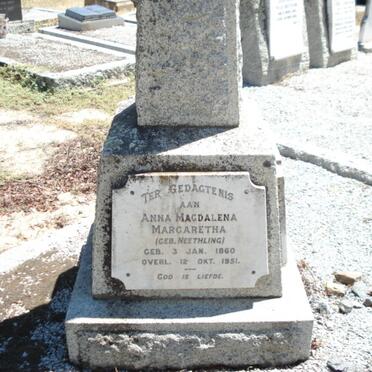 SCHREUDER Anna Magdalena Margaretha nee NEETHLING 1860-1951