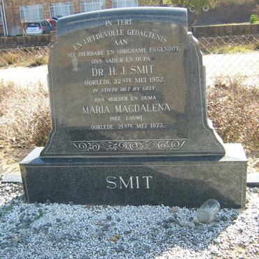 SMIT H.J. -1952 &amp; Maria Magdalena LOUW -1973