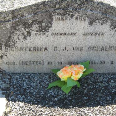SCHALKWYK Chaterina G.J., van nee BESTER 1875-1957