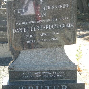 TRUTER Daniel Gerhardus 1933-1956