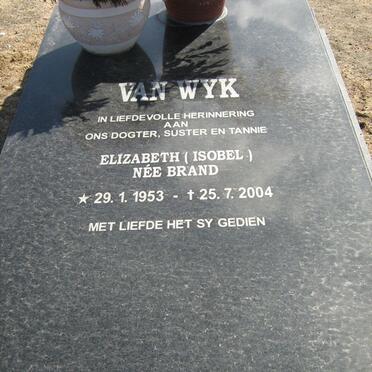 WYK Elizabeth, van nee BRAND 1953-2004
