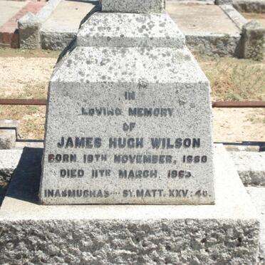 WILSON James Hugh 1880-1963