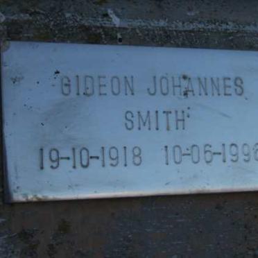 SMITH Gideon Johannes 1918-1996