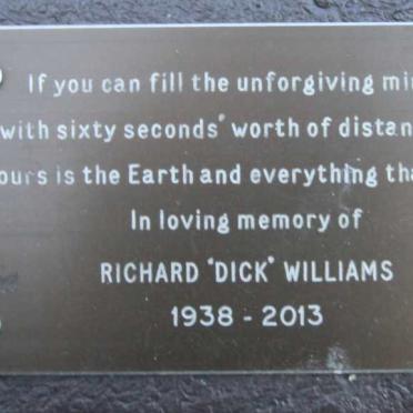 WILLIAMS Richard 1938-2013