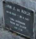 KOCK Jan J., de