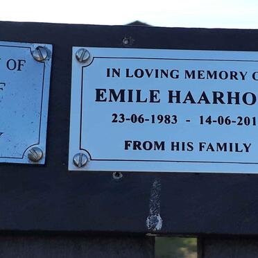 HAARHOFF Pierre -2016 :: HAARHOFF Joy -2010 :: HAARHOFF Emile 1983-2013