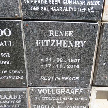 FITZHENRY Renee 1957-2016