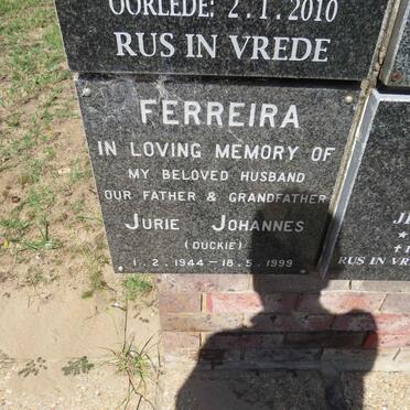 FERREIRA Jurie Johannes 1944-1999