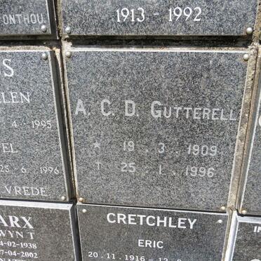 GUTTERELL A.C.D. 1909-1996