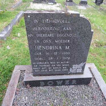 BOWER Hendrina 1939-1972