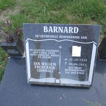 BARNARD Jan Willem Frederick 1934-2015