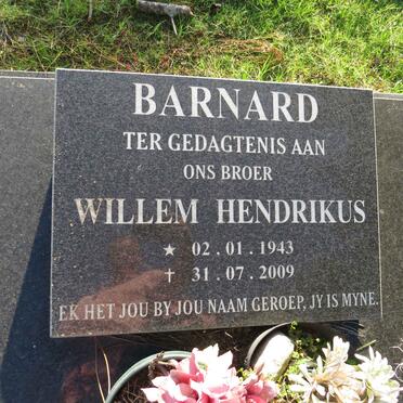 BARNARD Willem Hendrikus 1943-2009