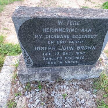 BROWN Joseph John 1899-1962