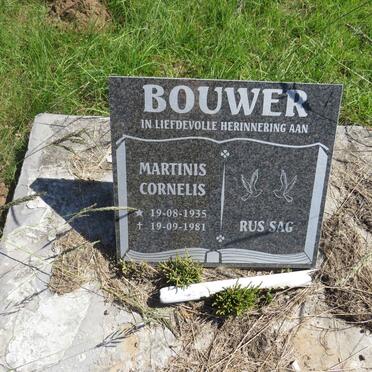 BOUWER Martinis Cornelis 1935-1981