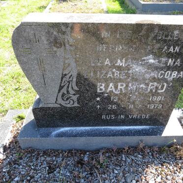 BARNARD Lea Magdalena Elizabeth Jacoba 1901-1979